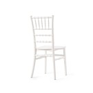 Veba - Tiffany chaise empilable Blanc, Polypropylène incassable,