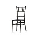 Veba - Tiffany chaise empilable Noir Polypropylène incassable,