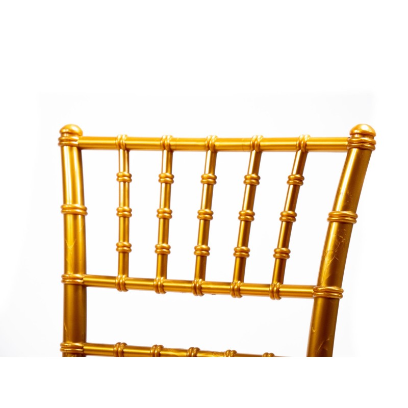 Veba - Tiffany chaise empilable Or Polypropylène incassable