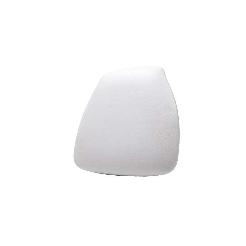 Veba - Galette de chaise en cuir synthétique Blanc