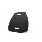 Veba - Galette de chaise en cuir synthétique Noir