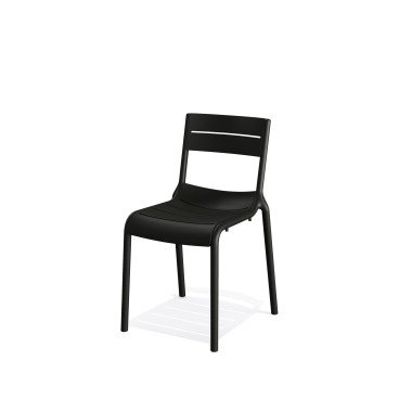 Veba - Calor Chaise de terrasse - Noir
