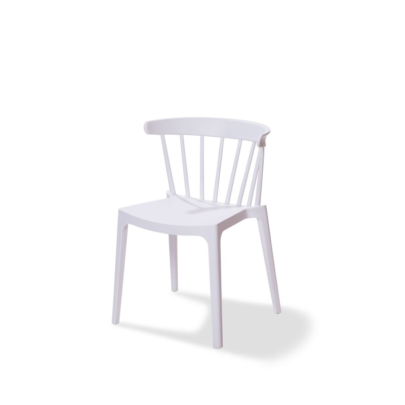 Veba - Windson chaise empilable Blanc Polypropylène