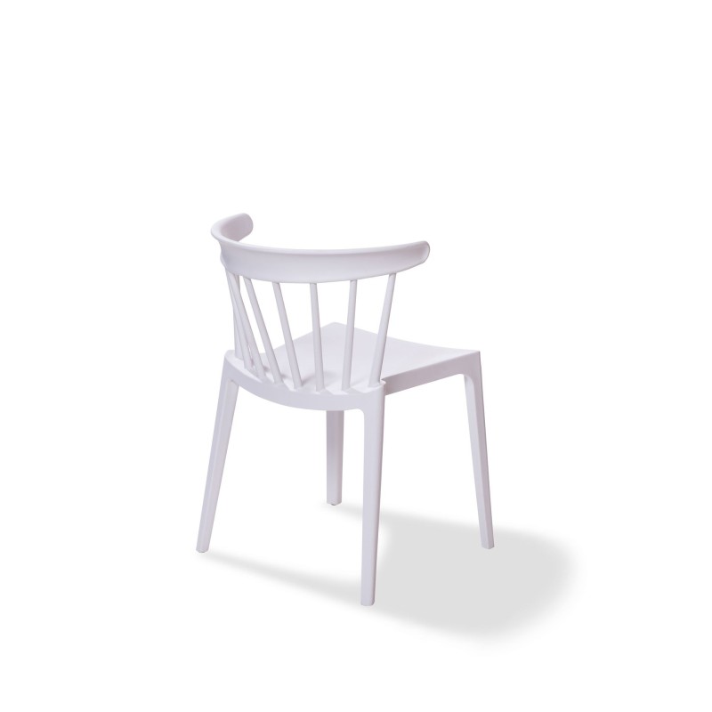 Veba - Windson chaise empilable Blanc Polypropylène