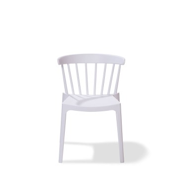 Veba - Windson chaise empilable Blanc Polypropylène