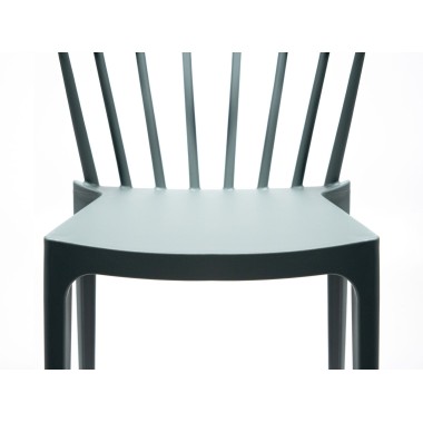 Veba - Windson chaise empilable Vert Polypropylène