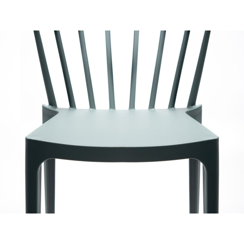 Veba - Windson chaise empilable Vert Polypropylène