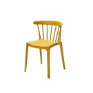 Veba - Windson chaise empilable Jaune ocre, Polypropylène