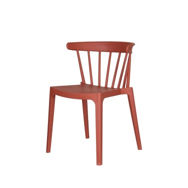Veba - Windson chaise empilable Terracotta Polypropylène