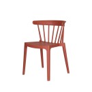 Veba - Windson chaise empilable Terracotta Polypropylène