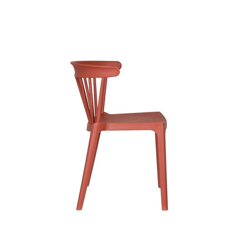 Veba - Windson chaise empilable Terracotta Polypropylène