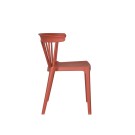 Veba - Windson chaise empilable Terracotta Polypropylène