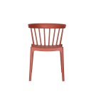 Veba - Windson chaise empilable Terracotta Polypropylène