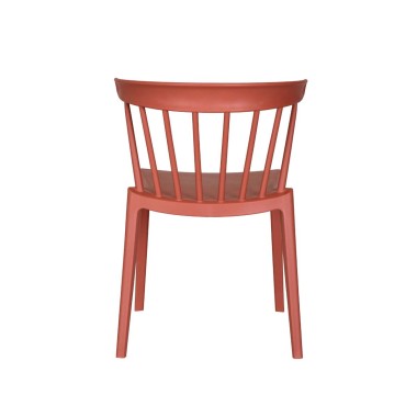 Veba - Windson chaise empilable Terracotta Polypropylène