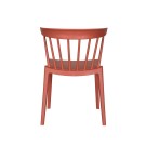 Veba - Windson chaise empilable Terracotta Polypropylène