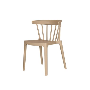 Veba - Windson chaise empilable Sable Polypropylène