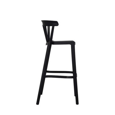 Veba - Windson tabouret de bar Noir Polypropylène