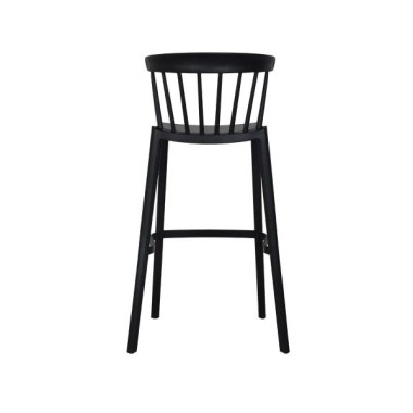 Veba - Windson tabouret de bar Noir Polypropylène