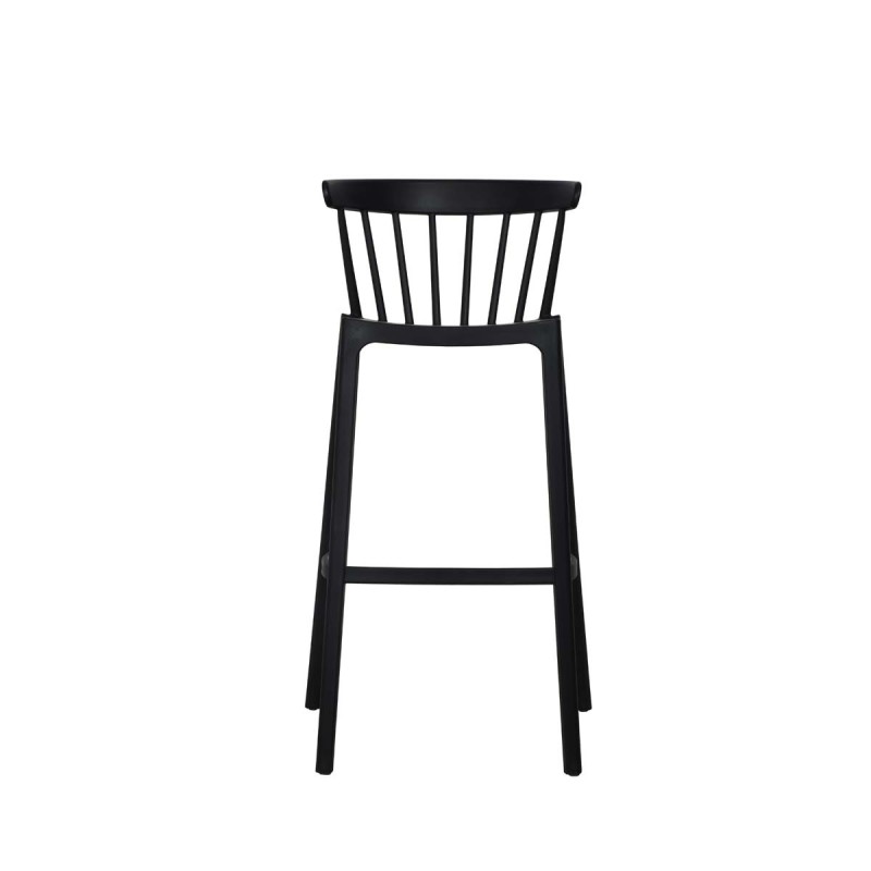 Veba - Windson tabouret de bar Noir Polypropylène