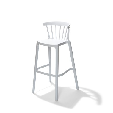 Veba - Windson tabouret de bar Blanc Polypropylène