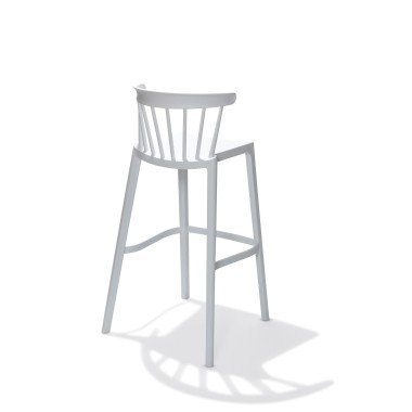Veba - Windson tabouret de bar Blanc Polypropylène