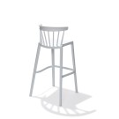 Veba - Windson tabouret de bar Blanc Polypropylène