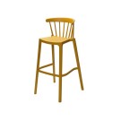Veba - Windson tabouret de bar Jaune ocre Polypropylène