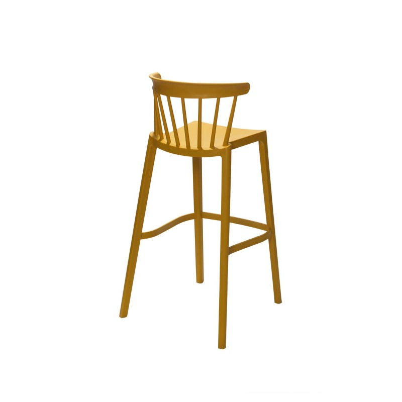 Veba - Windson tabouret de bar Jaune ocre Polypropylène