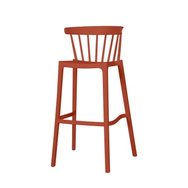 Veba - Windson tabouret de bar Terracotta, Polypropylène