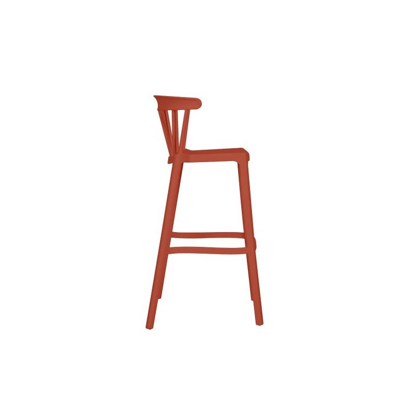 Veba - Windson tabouret de bar Terracotta, Polypropylène