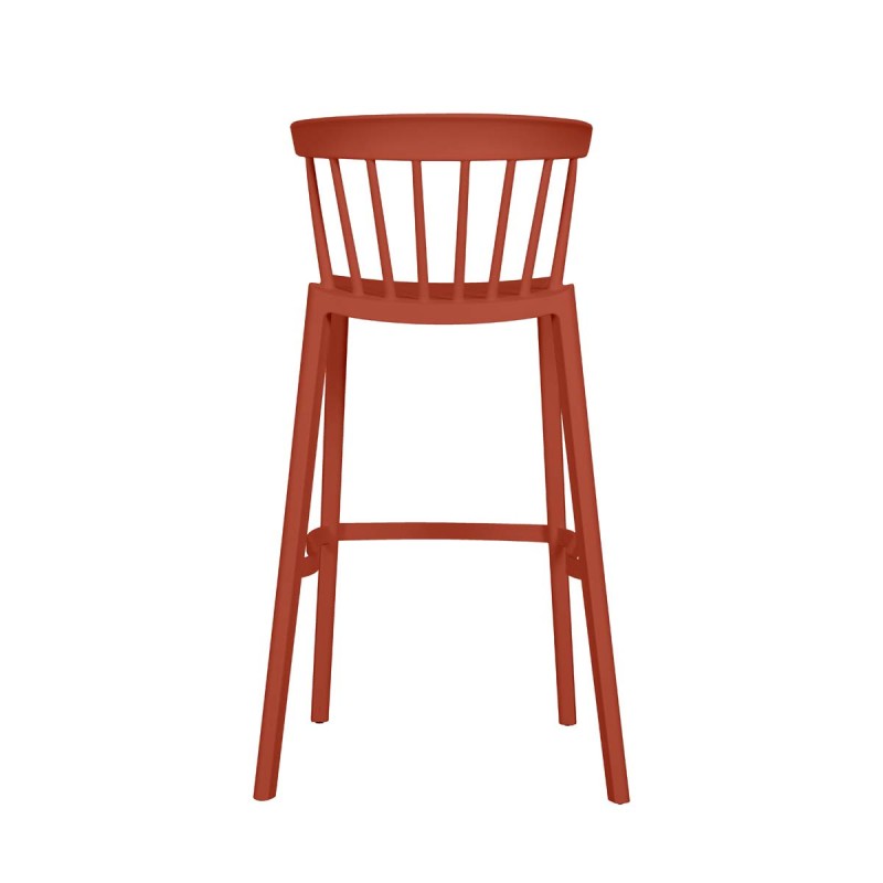 Veba - Windson tabouret de bar Terracotta, Polypropylène