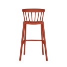 Veba - Windson tabouret de bar Terracotta, Polypropylène