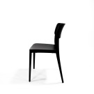 Veba - Wing chaise empilable en plastique Noir,