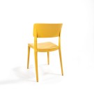 Veba - Wing chaise empilable en plastique Jaune moutarde