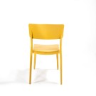 Veba - Wing chaise empilable en plastique Jaune moutarde