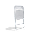 Veba - Budget chaise pliable Blanc/Blanc structure en acier