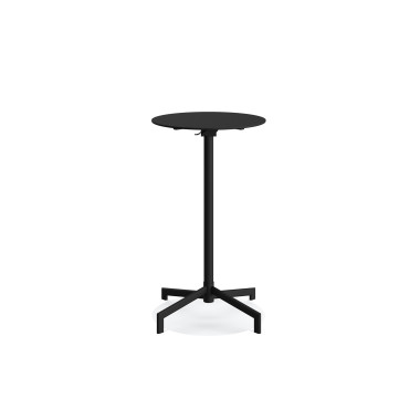 Veba - Versa table de terrasse/mange-debout | Ajustable en 2 hauteurs - Noir