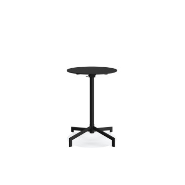 Veba - Versa table de terrasse/mange-debout | Ajustable en 2 hauteurs - Noir