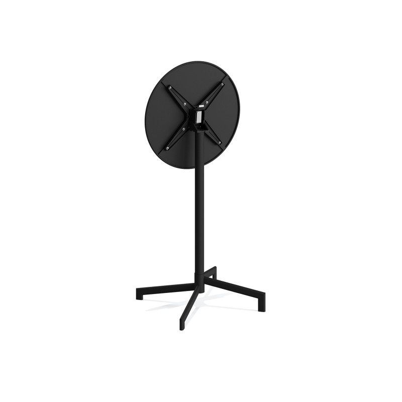 Veba - Versa table de terrasse/mange-debout | Ajustable en 2 hauteurs - Noir