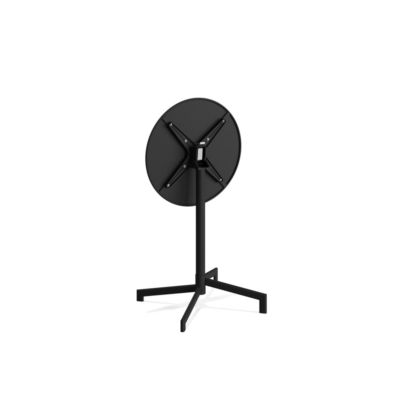 Veba - Versa table de terrasse/mange-debout | Ajustable en 2 hauteurs - Noir
