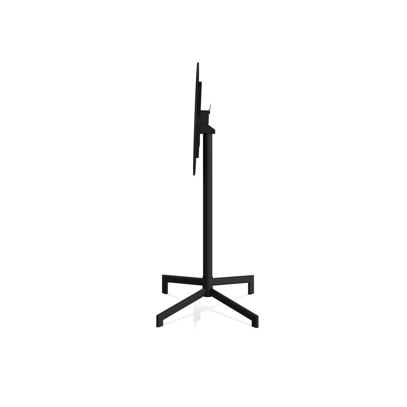 Veba - Versa table de terrasse/mange-debout | Ajustable en 2 hauteurs - Noir