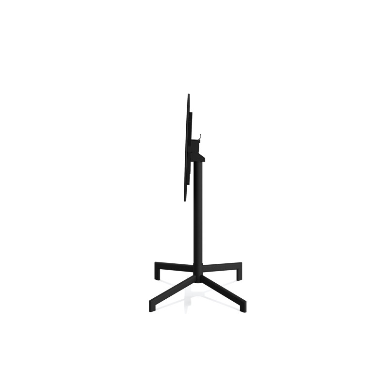 Veba - Versa table de terrasse/mange-debout | Ajustable en 2 hauteurs - Noir