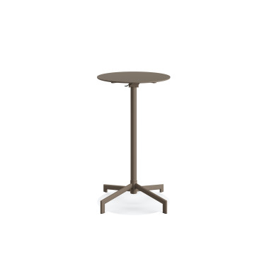 Veba - Versa table de terrasse/mange-debout | Ajustable en 2 hauteurs - Cappuccino