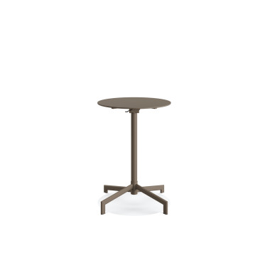 Veba - Versa table de terrasse/mange-debout | Ajustable en 2 hauteurs - Cappuccino