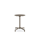 Veba - Versa table de terrasse/mange-debout | Ajustable en 2 hauteurs - Cappuccino