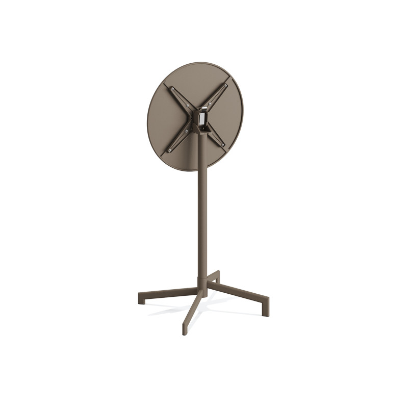 Veba - Versa table de terrasse/mange-debout | Ajustable en 2 hauteurs - Cappuccino