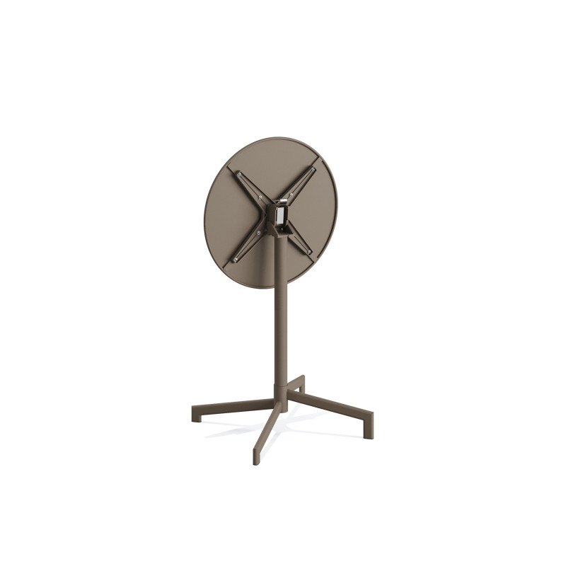 Veba - Versa table de terrasse/mange-debout | Ajustable en 2 hauteurs - Cappuccino