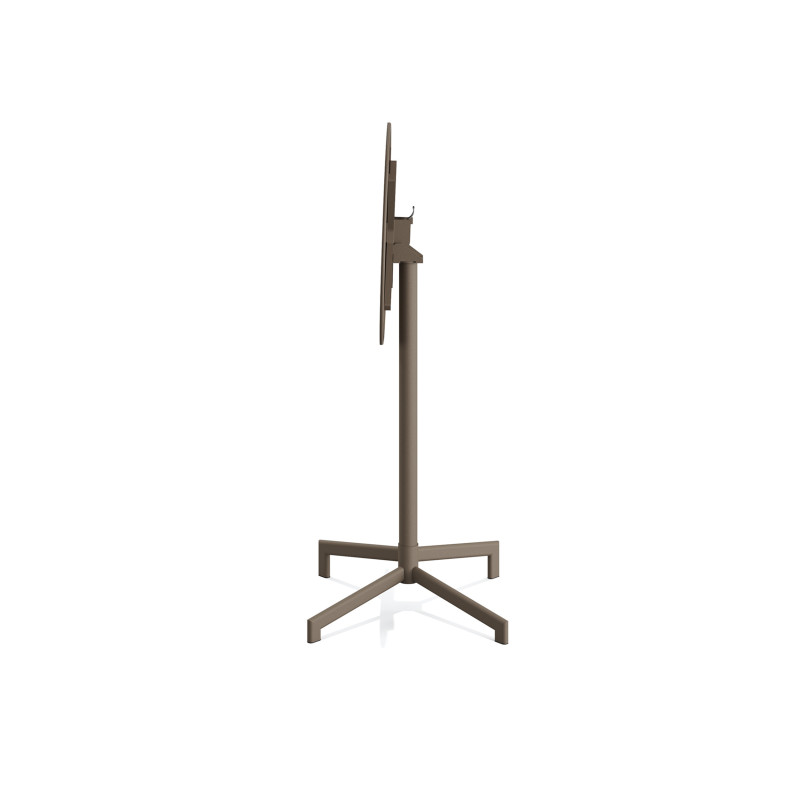Veba - Versa table de terrasse/mange-debout | Ajustable en 2 hauteurs - Cappuccino