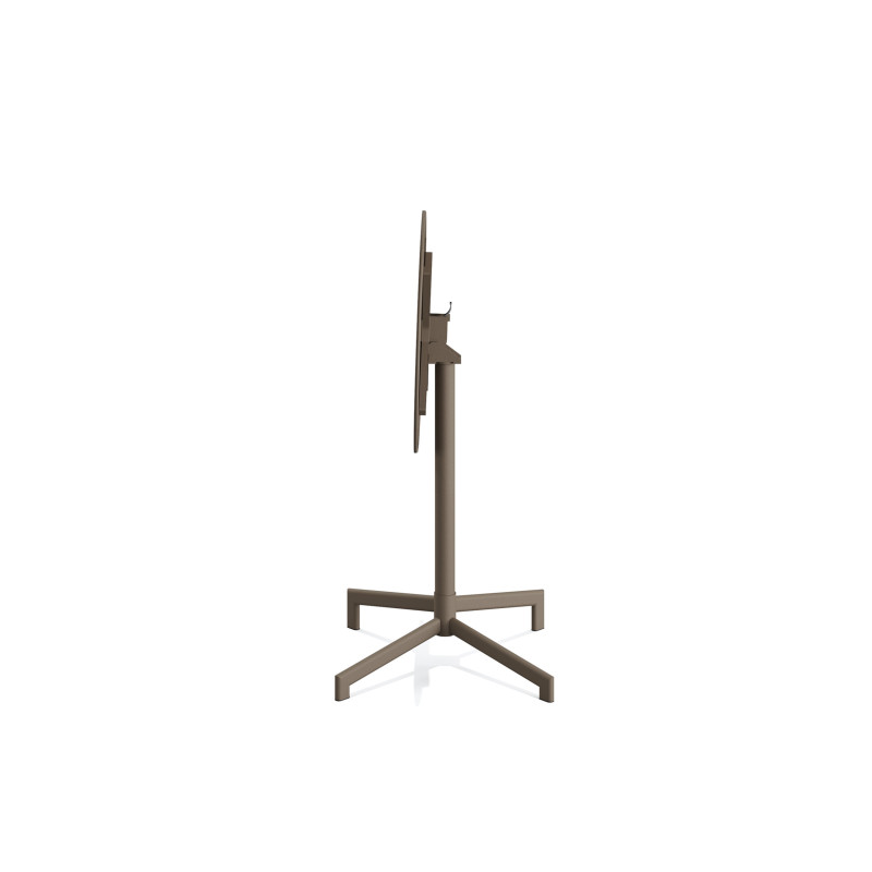 Veba - Versa table de terrasse/mange-debout | Ajustable en 2 hauteurs - Cappuccino