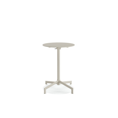 Veba - Versa table de terrasse/mange-debout | Ajustable en 2 hauteurs - Beige